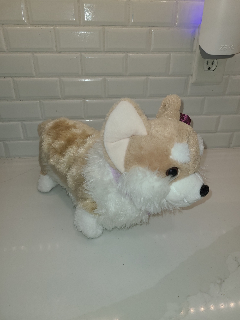 Bridgeton Tan & White Plush Corgi Dog Toy - Picture 3 of 5